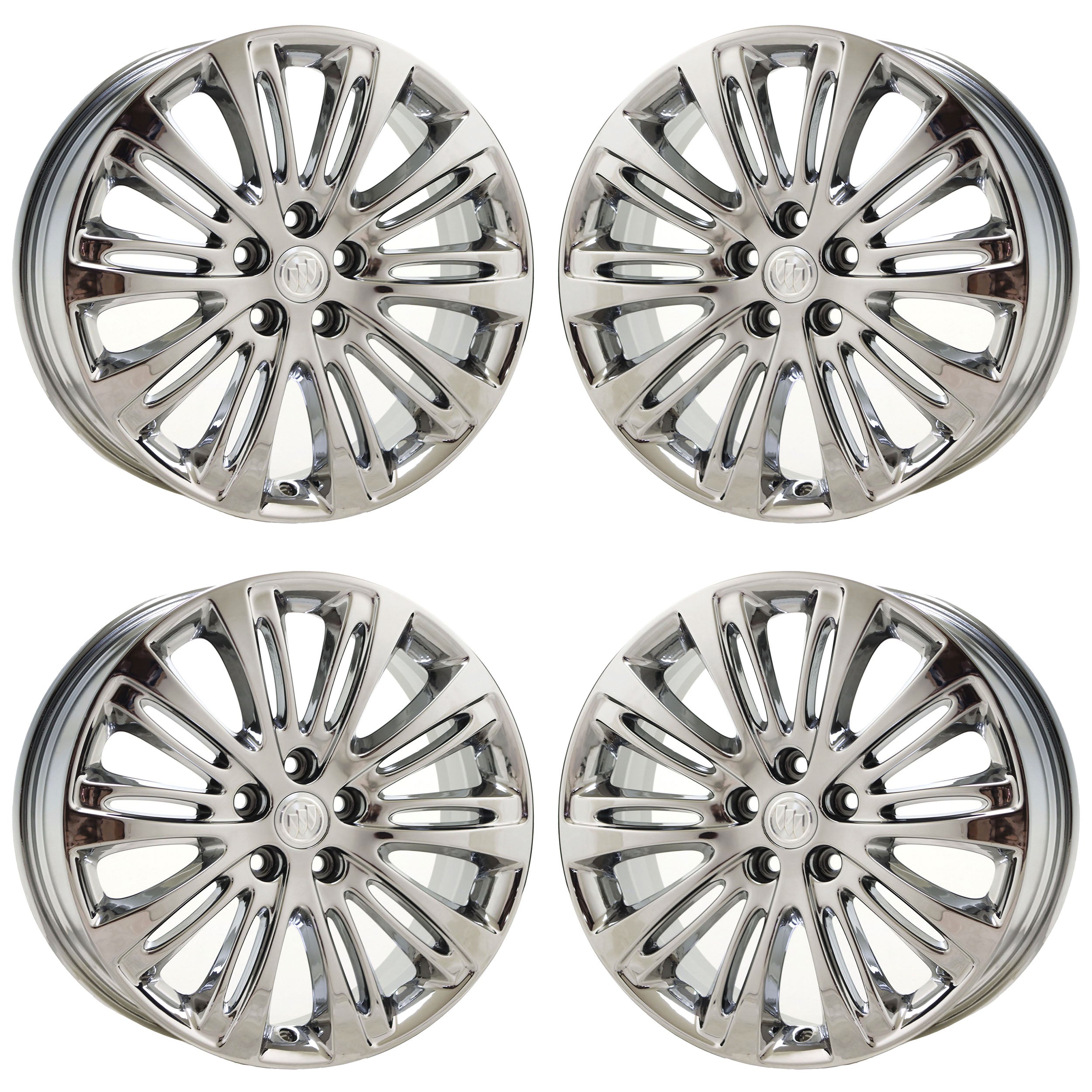 19" Buick Envision Bright Chrome wheels rims Factory OEM set 4807 EXCHANGE